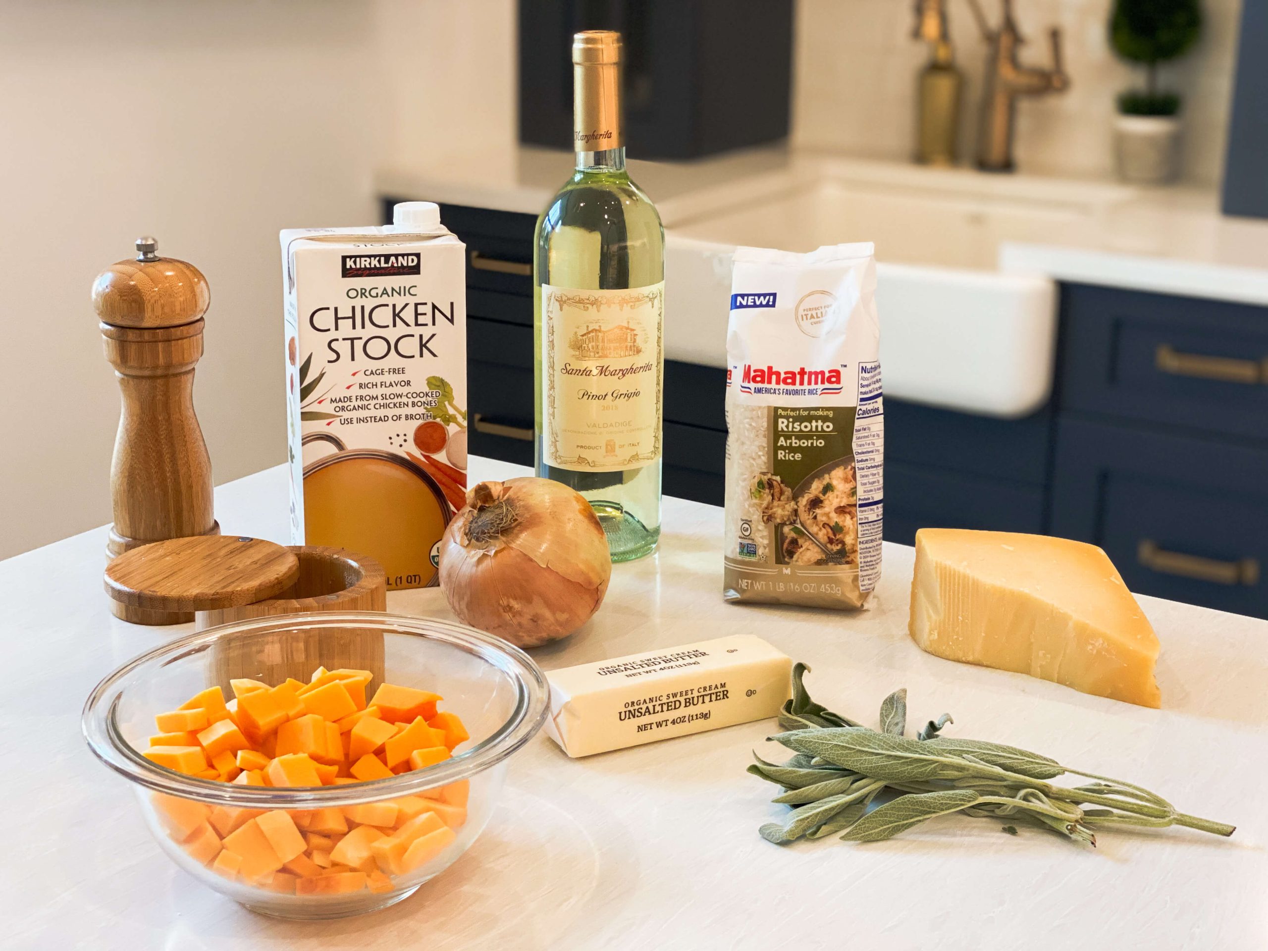 Butternut squash risotto ingredients 