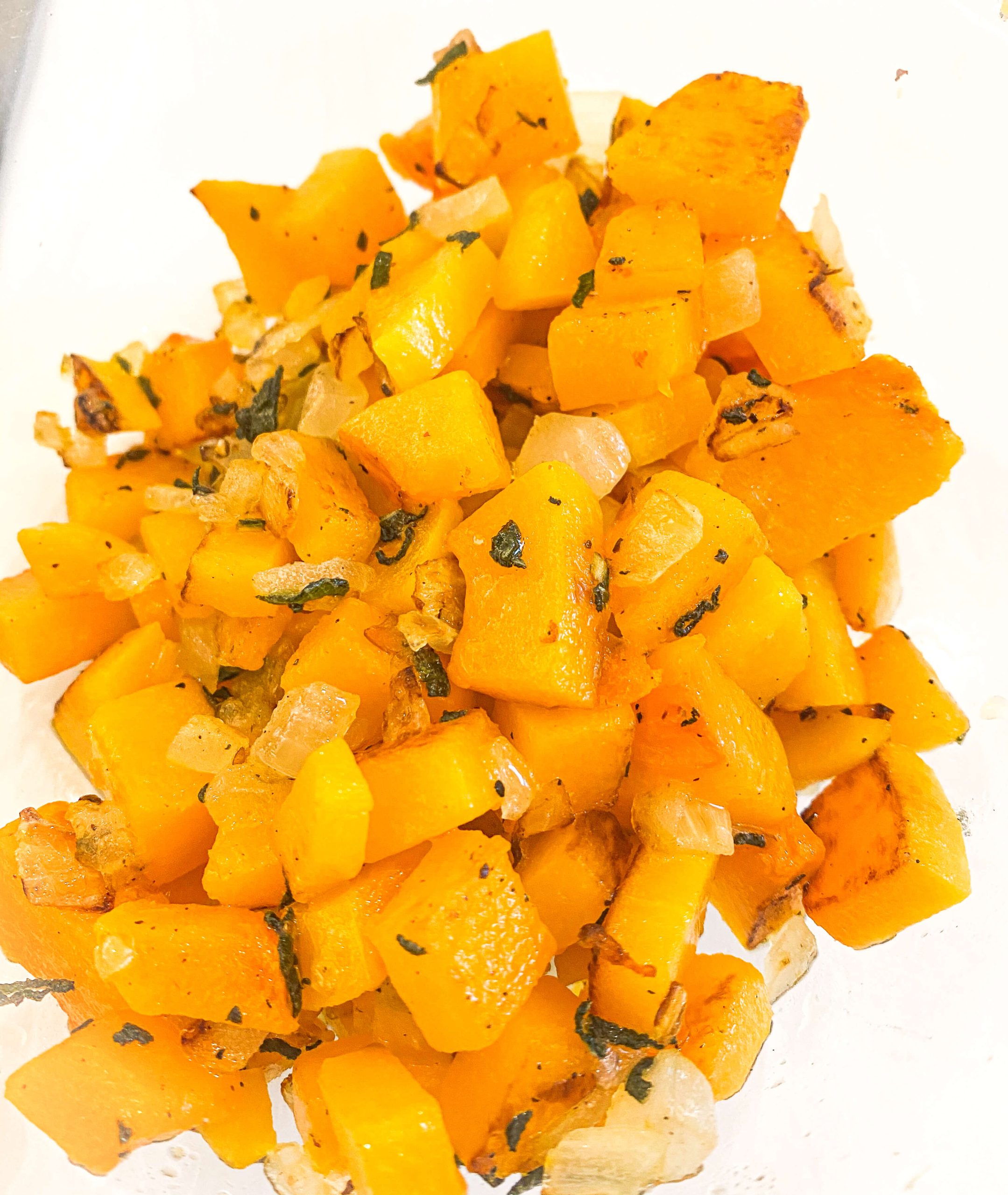 Butternut squash cooked with sage