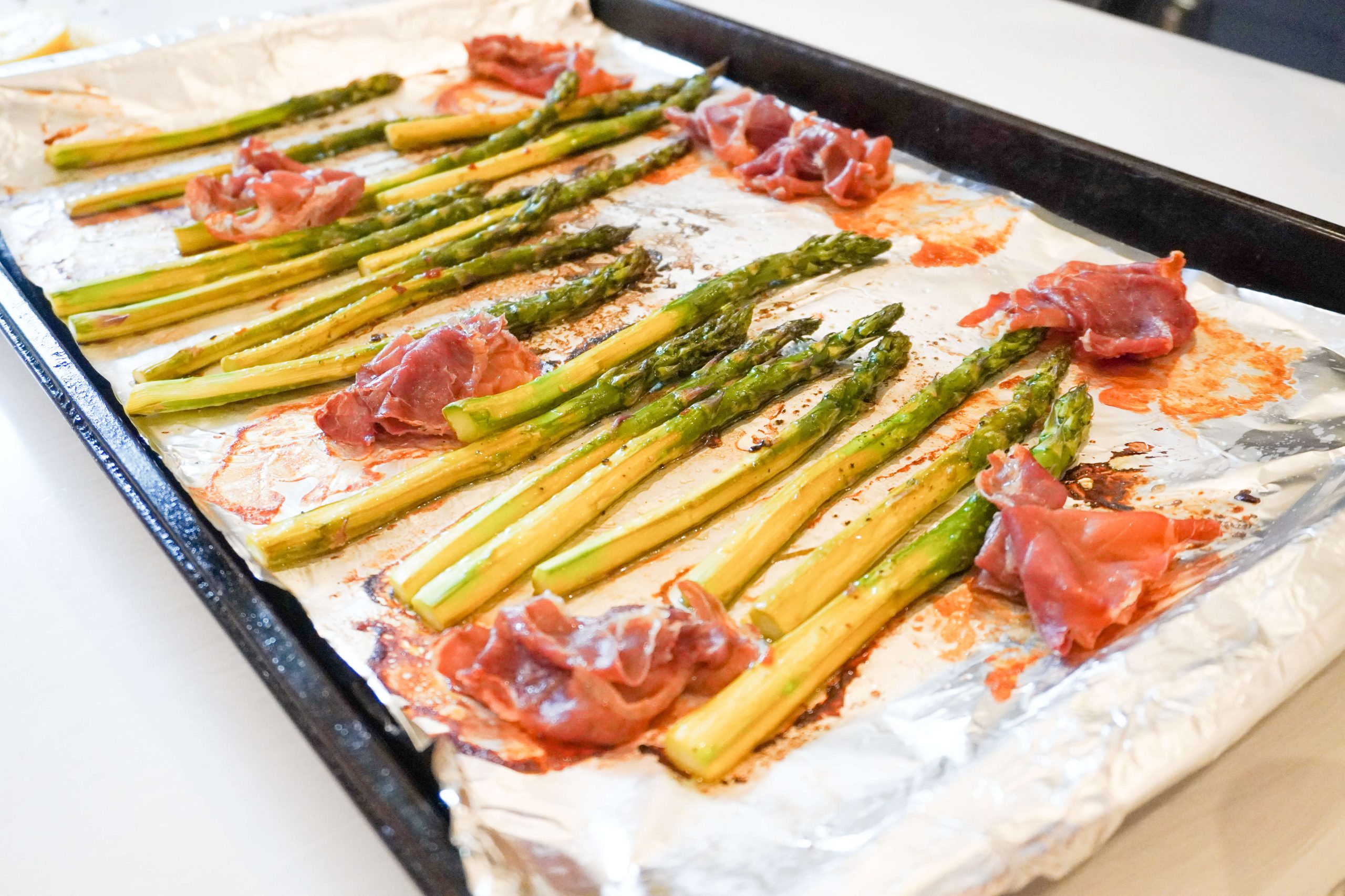 roasted asparagus and prosciutto 
