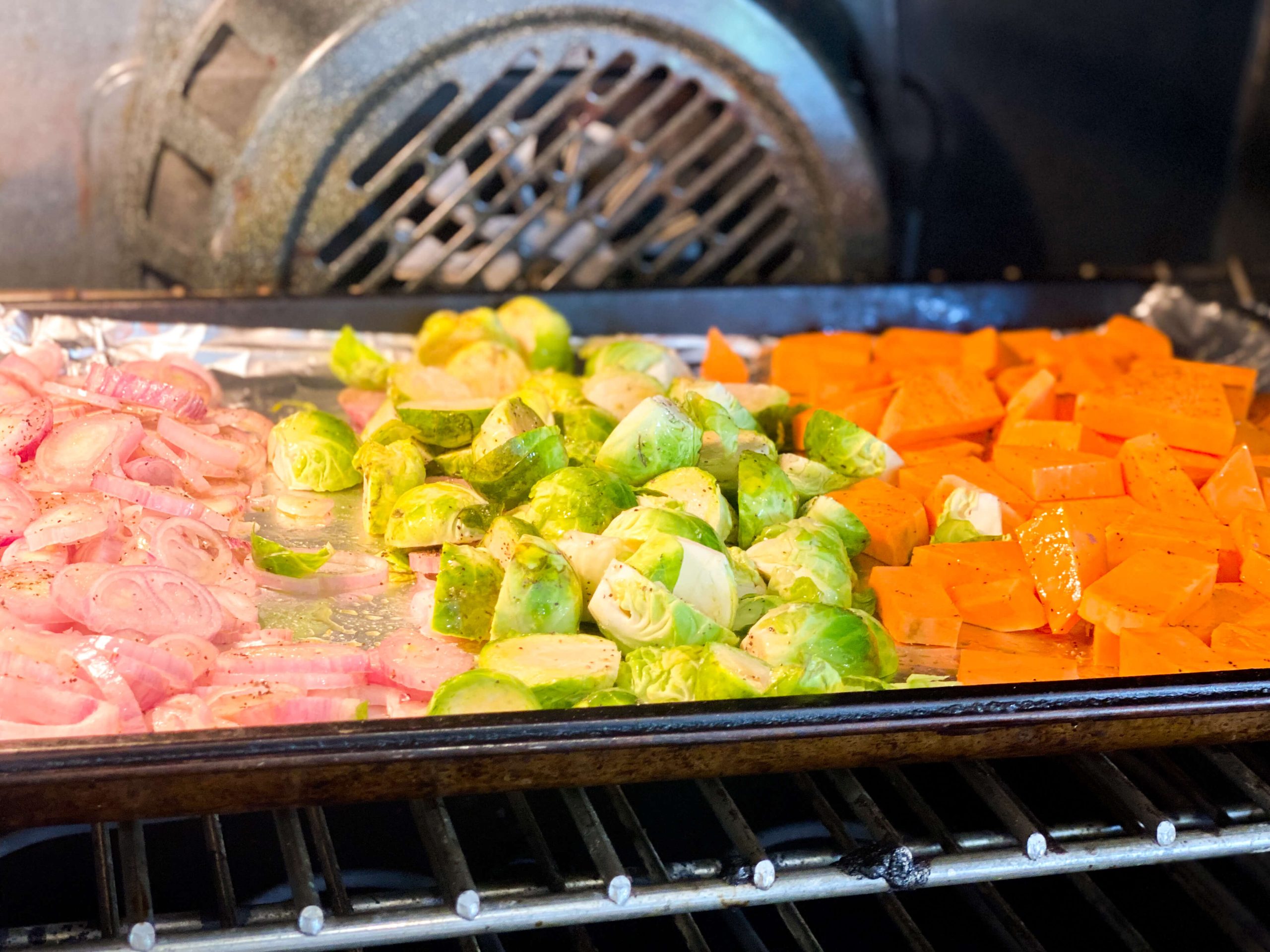 vegetables in oven roasting