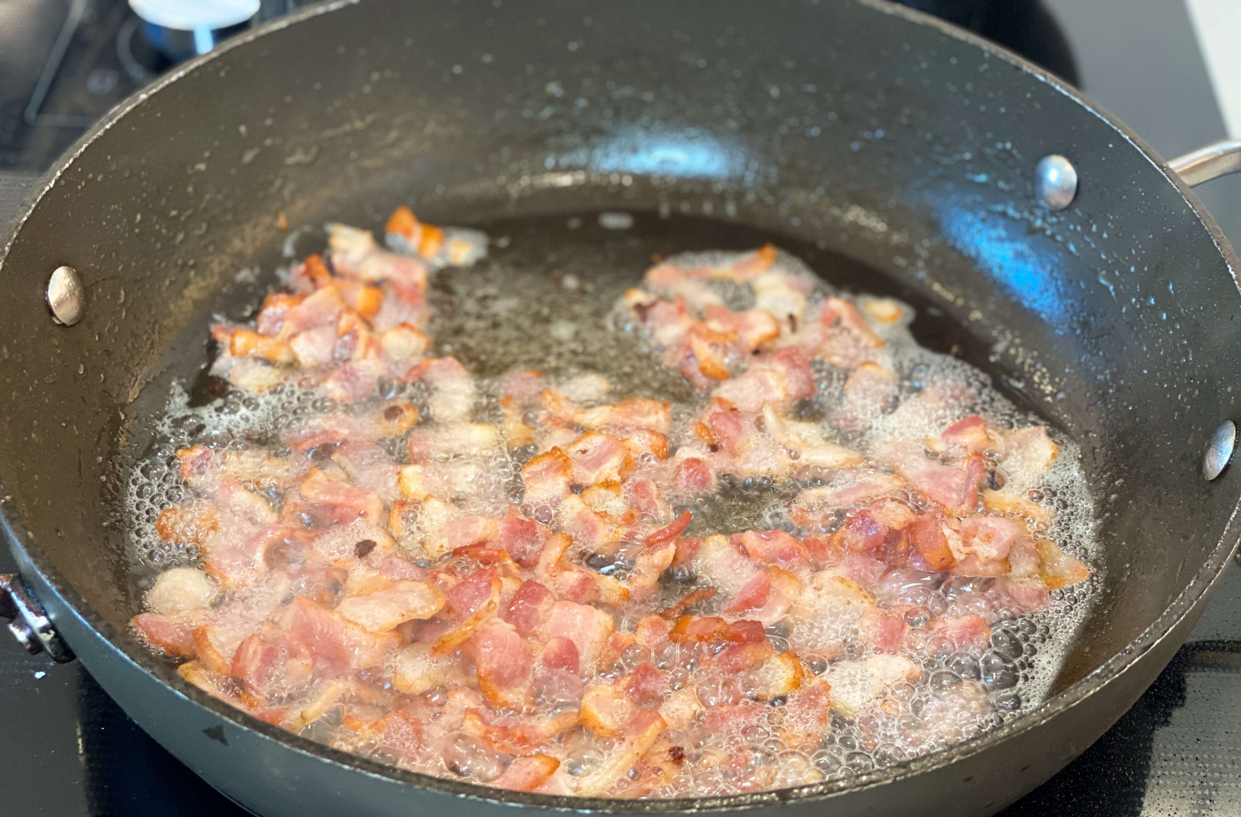 bacon frying 