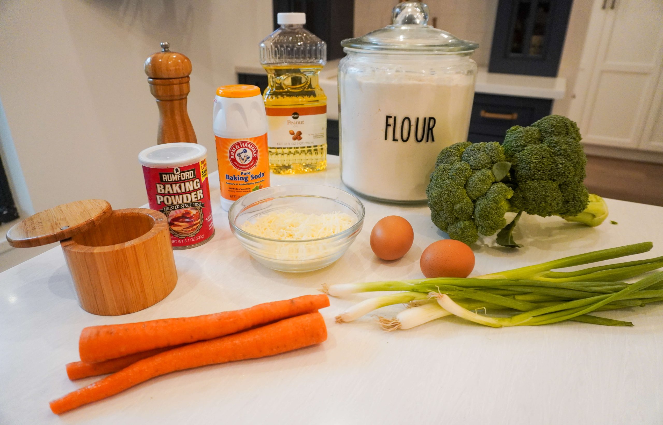 Ingredients needed for broccoli bites